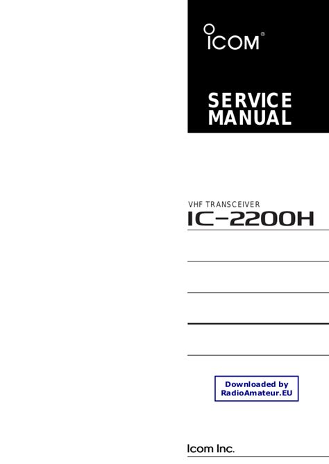 ic 2200h user manual PDF