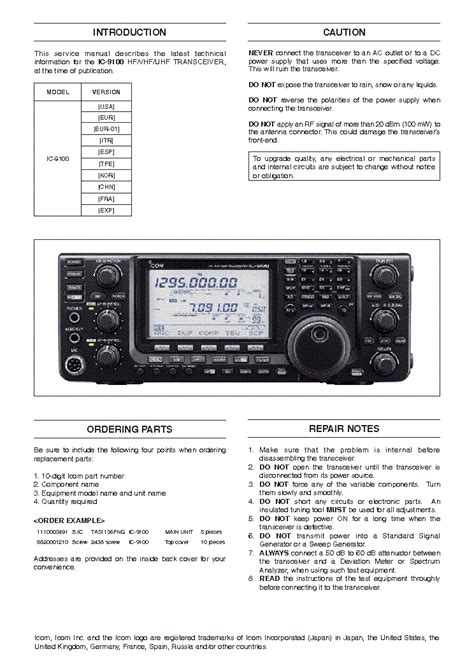 ic 9100 service manual Epub