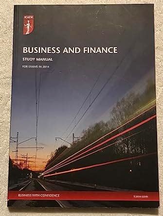 icaew business and finance study manual Kindle Editon