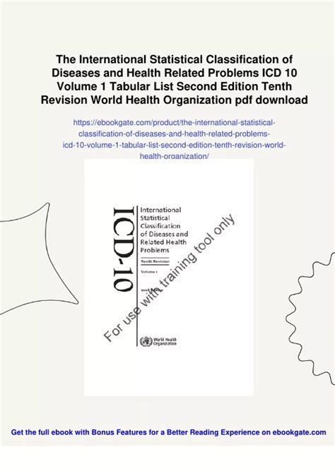 icd 10 2nd edition volume 1 Reader