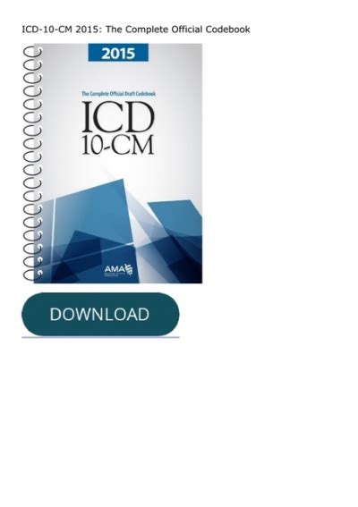 icd 10 cm 2015 the complete official codebook Epub