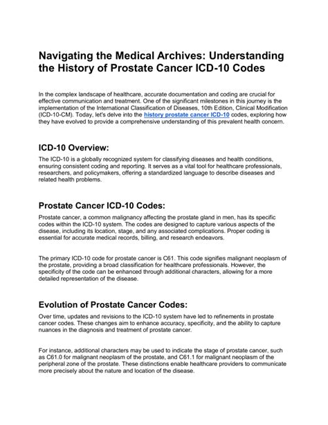 icd 9 code for prostate cancer history Reader