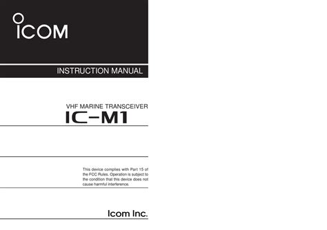 icom ic m1 user guide Doc