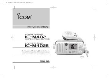 icom ic m402s manual Reader