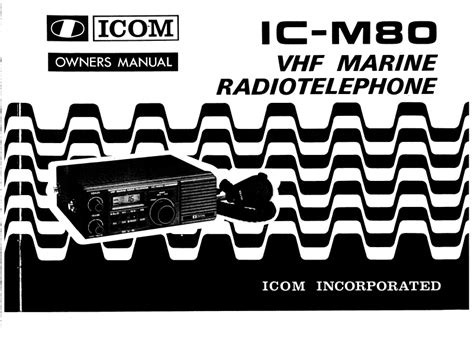 icom ic m80 user guide Doc