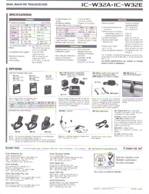 icom ic w32a manual PDF