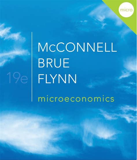 icroeconomics 19e cconnell rue lynn est ank PDF