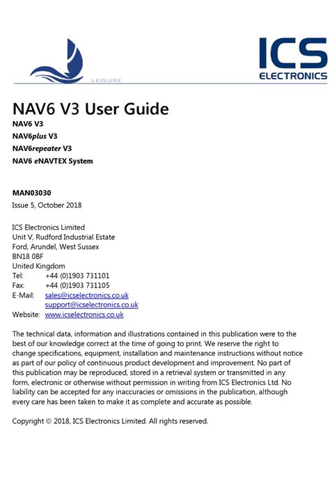 ics electronics nav6 user guide Epub