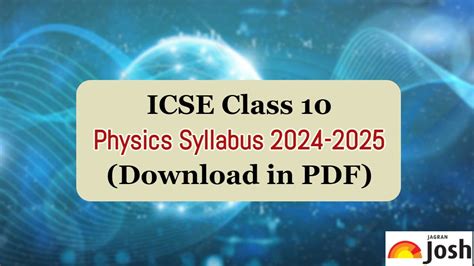 icse board physics syllabus for class 10 Doc
