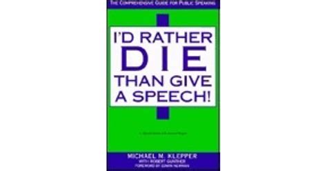 id rather die than give a speech Epub