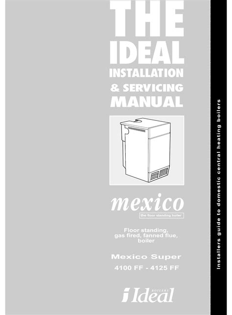 ideal mexico super ff 4100 4125 instal serv user guide Epub
