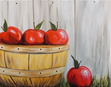 ideas what color to paint apple baskets