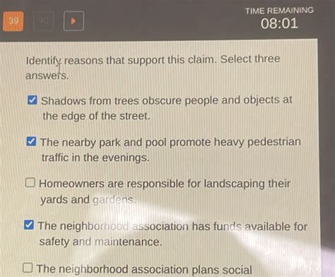 identify reasons that support this claim. select three answers.