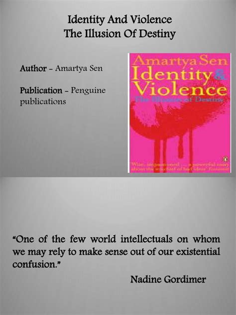 identity and violence the illusion of destiny pdf Doc