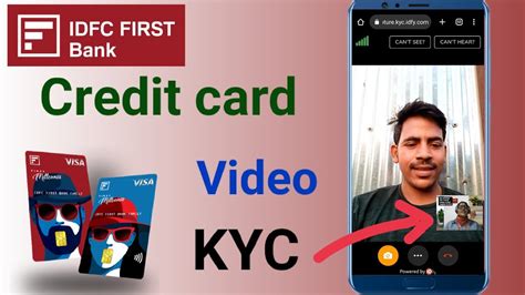 idfc video kyc credit card