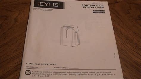 idylis model number 416711 air conditioner owner s manual Epub