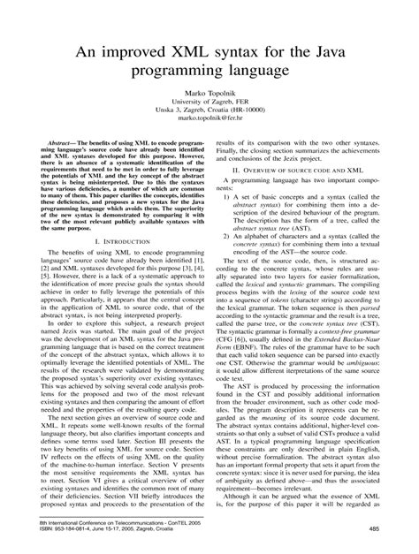ieee papers on java programming Doc