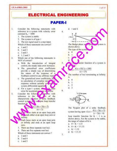 ies question papers electrical engineering 2011 Doc
