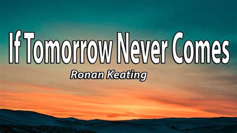 if tomorrow never comes PDF