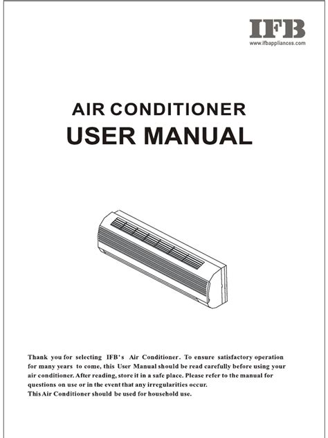 ifb ac manual pdf Doc