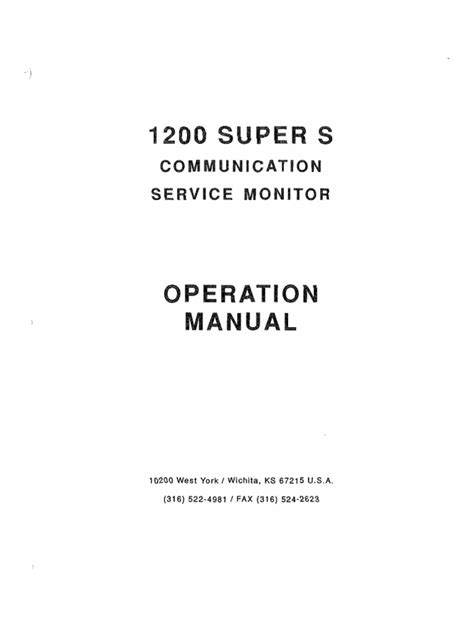 ifr 1200 super s remote user guide Doc