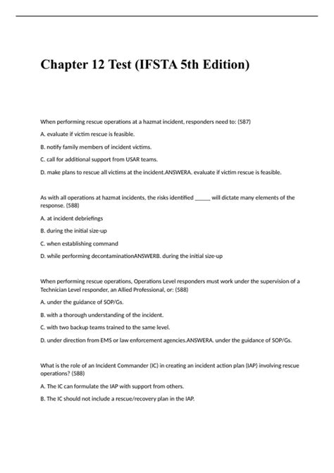 ifsta 5th edition practice test Doc