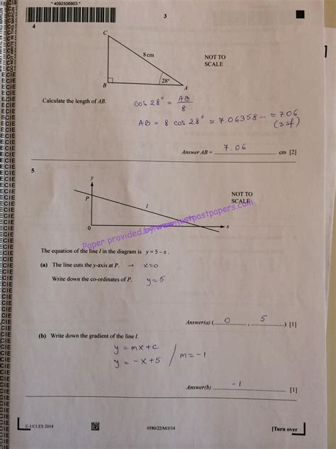 igcse mathematics 0580 may june paper2 2014 Epub