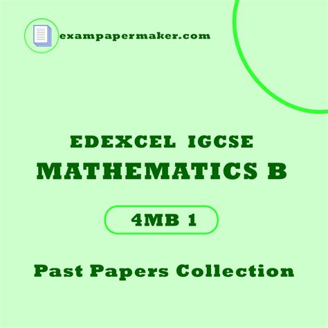 igcse mathematics past papers edexcel Epub