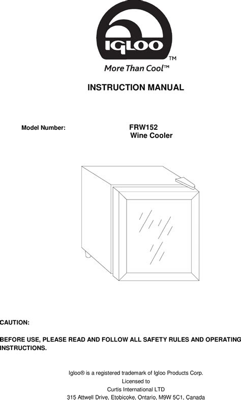 igloo fr405 user guide Kindle Editon