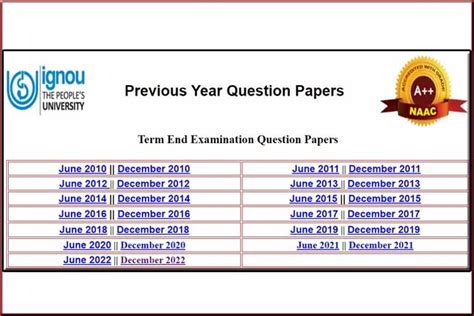 ignou past question papers PDF