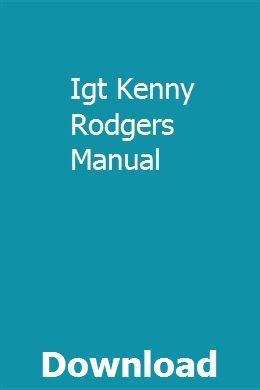 igt kenny rodgers manual Doc