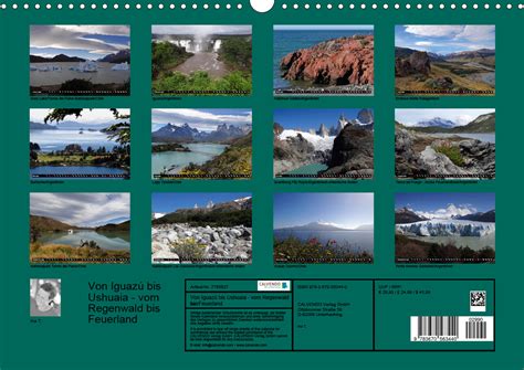 iguaz ushuaia feuerlandch version tischkalender monatskalender Reader