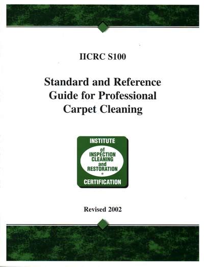 iicrc cleaning manual s100 Reader