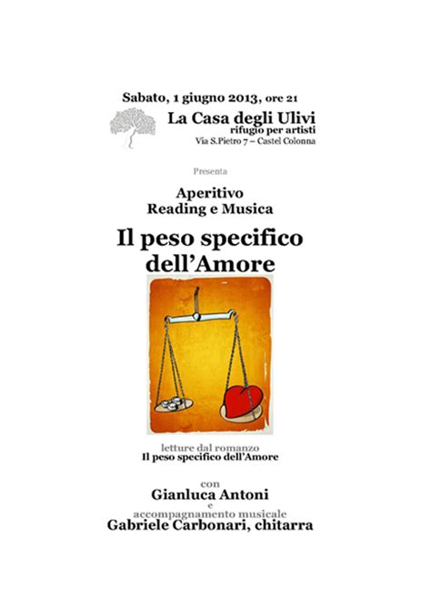 il peso specifico dellamore Doc