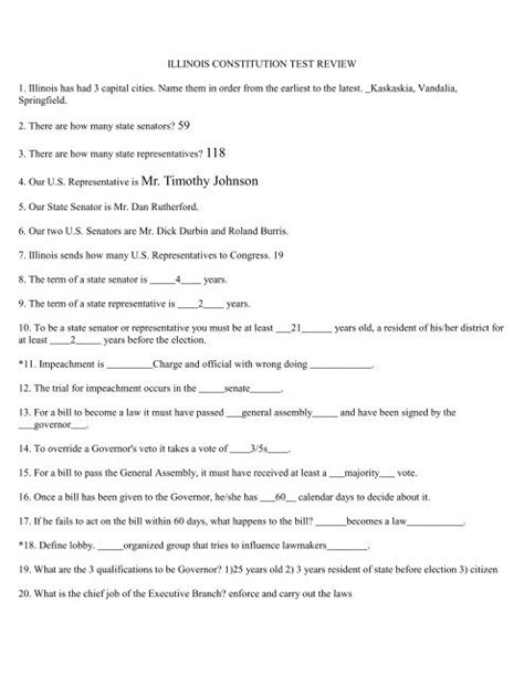 illinois constitution study guide answers Doc