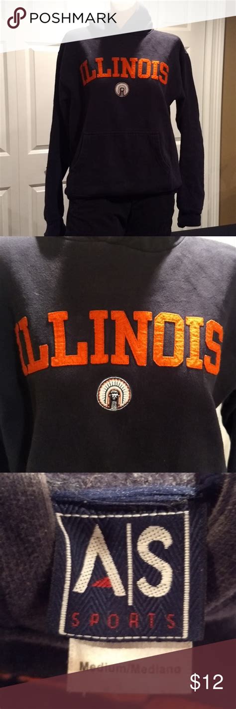 illinois hooded sweatshirt