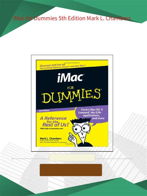 imac for dummies 5th edition Epub