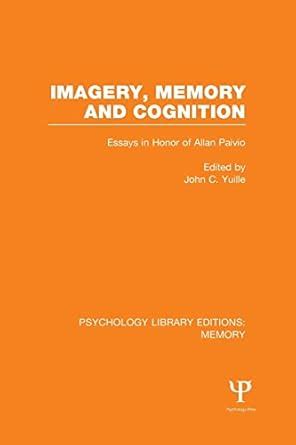 imagery memory cognition ple psychology Reader