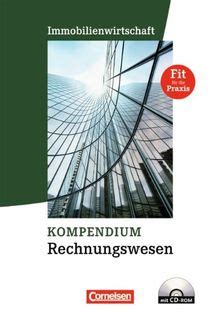 immobilienwirtschaft kompendium rechnungswesen sch lerbuch cd rom PDF
