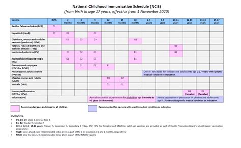 immunisation record singapore