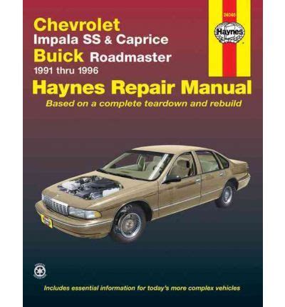 impala ss repair manual PDF