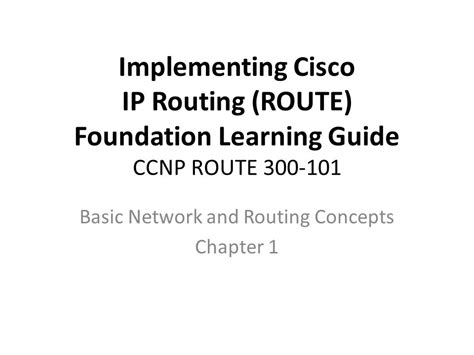 implementing cisco ip routing route foundation learning guide ccnp route 300 101  Ebook Epub