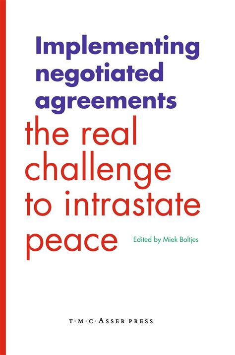 implementing negotiated agreements the real challenge to intrastate peace Epub