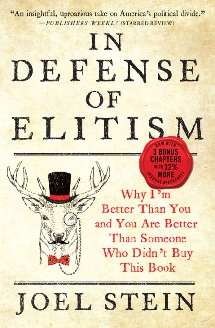 in defense of elitism the readers companion PDF