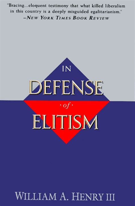 in defense of elitism the readers companion PDF