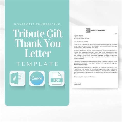 in honor of donation tribute letter trustedpartner Reader