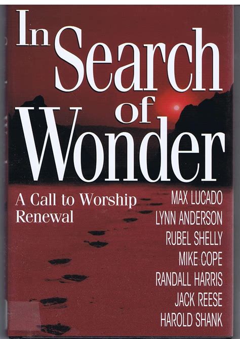 in search of wonder a call to worship renewal Epub