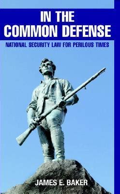 in the common defense national security law for perilous times Epub