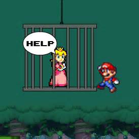 in what games did we have to save peach