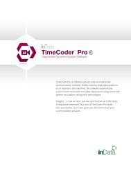 indata timecoder 6 user guide Kindle Editon